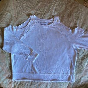 Cold shoulder sweatshirt